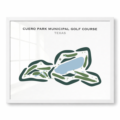 Cuero Park Municipal Golf Course, Texas - Printed Golf Courses