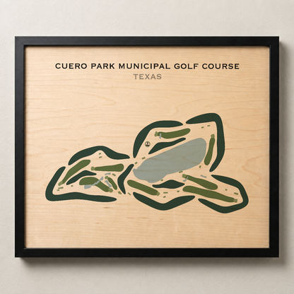Cuero Park Municipal Golf Course, Texas - Printed Golf Courses