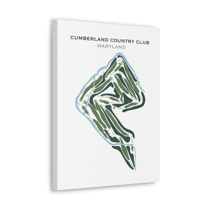 Cumberland Country Club, Maryland - Printed Golf Courses