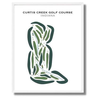Curtis Creek Golf Course, Indiana - Printed Golf Courses