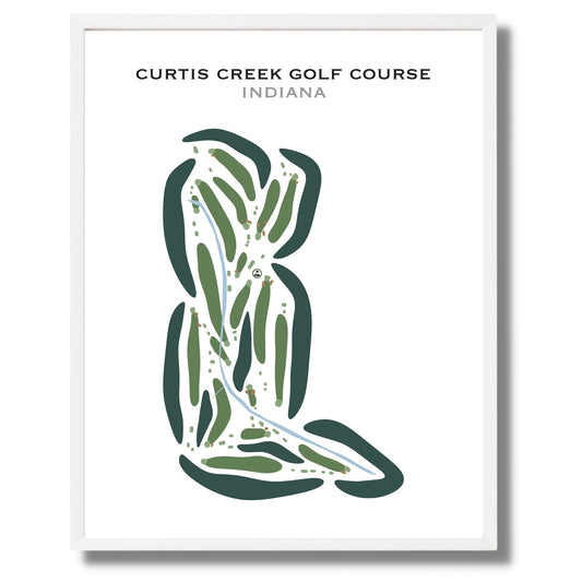 Curtis Creek Golf Course, Indiana - Printed Golf Courses