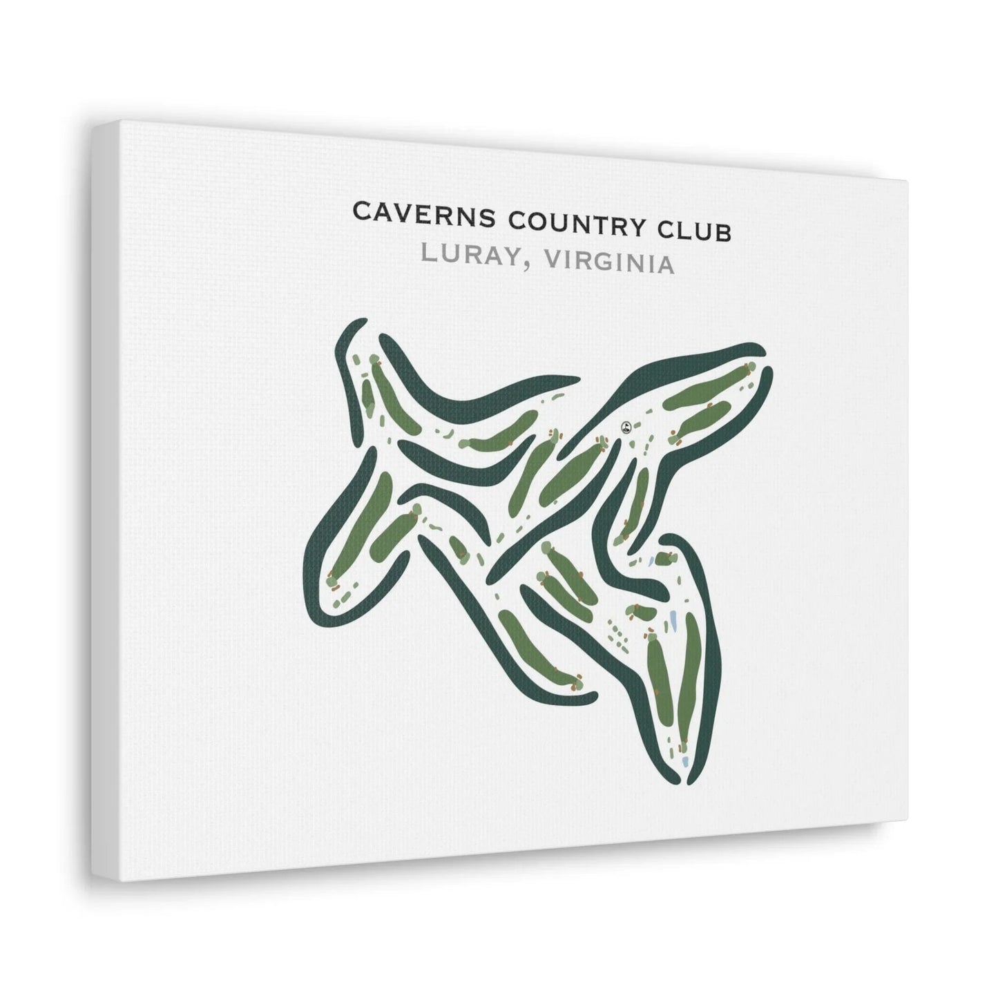 Caverns Country Club, Luray, Virginia - Printed Golf Courses
