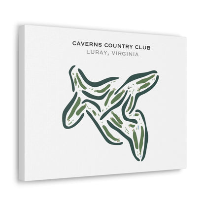 Caverns Country Club, Luray, Virginia - Printed Golf Courses