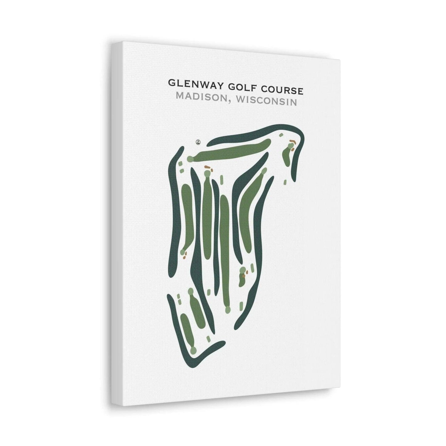 Glenway Golf Course, Madison, Wisconsin - Printed Golf Course