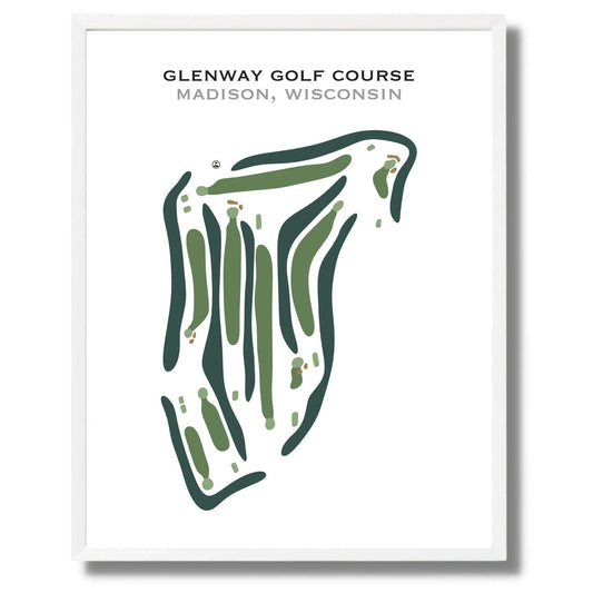 Glenway Golf Course, Madison, Wisconsin - Printed Golf Course