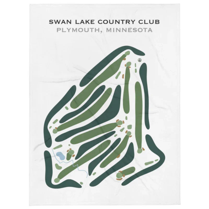 Swan Lake Country Club, Plymouth, Minnesota - Printed Golf Course