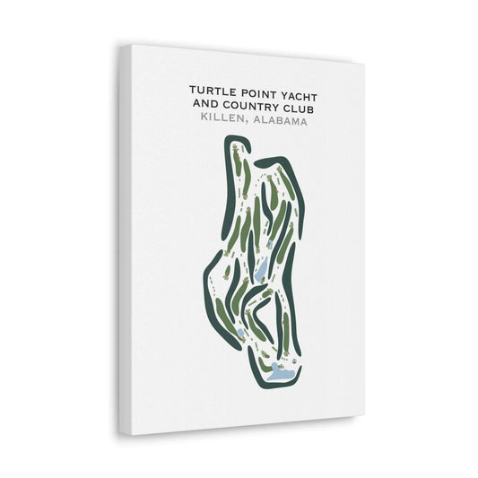 Turtle Point Yacht & Country Club, Killen, Alabama - Printed Golf Course