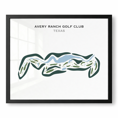 Avery Ranch Golf Club, Texas - Printed Golf Courses