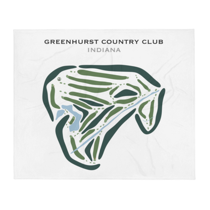 Greenhurst Country Club, Indiana - Printed Golf Courses