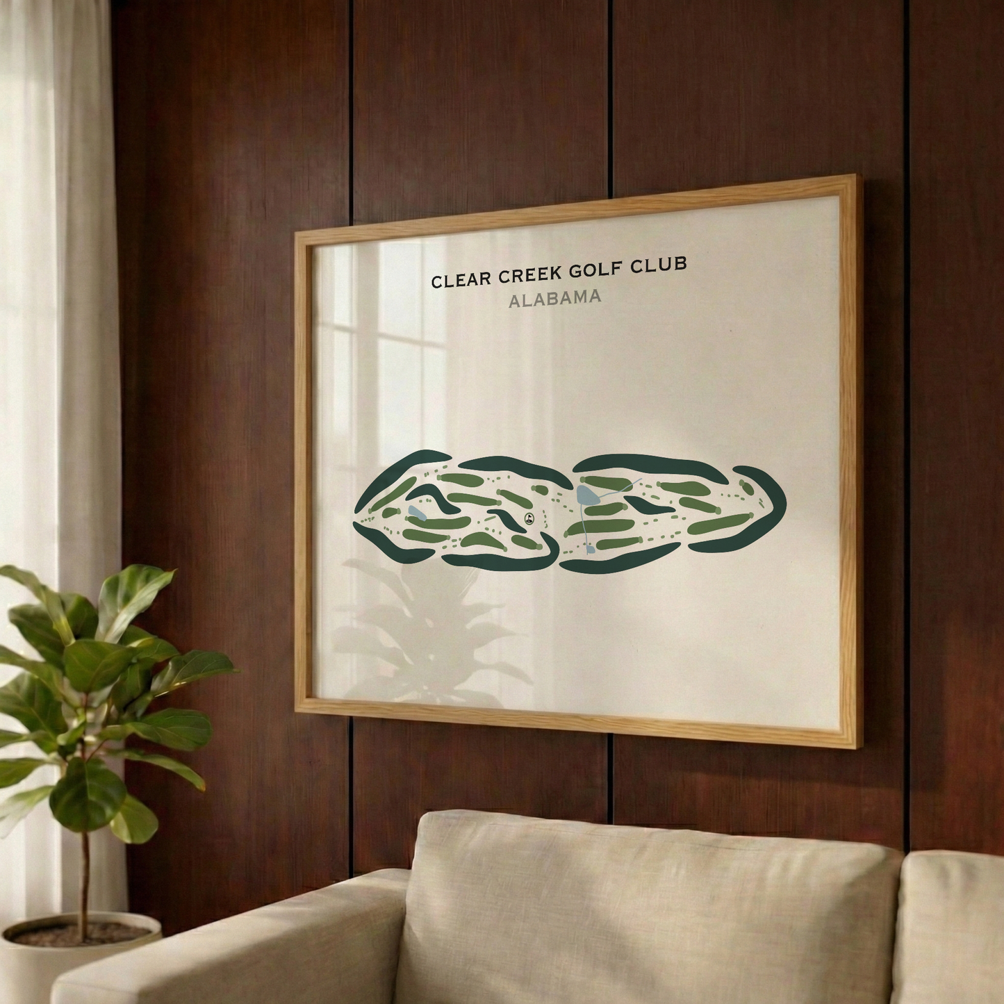 Clear Creek Golf Club, Alabama - Printed Golf Courses