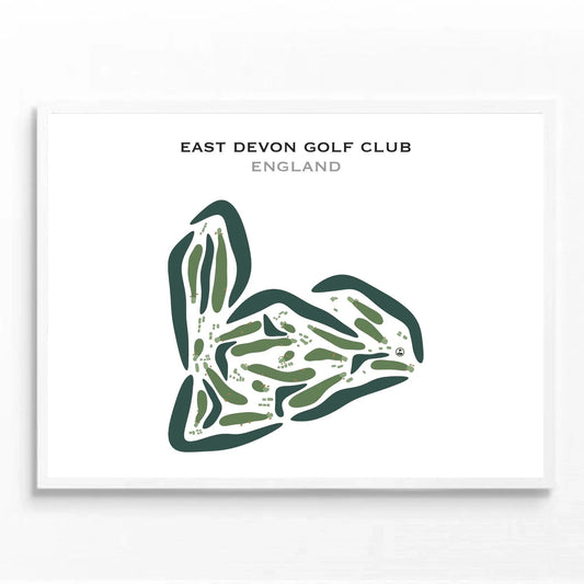 East Devon Golf Club, Budleigh Salterton, England - Printed Golf Courses