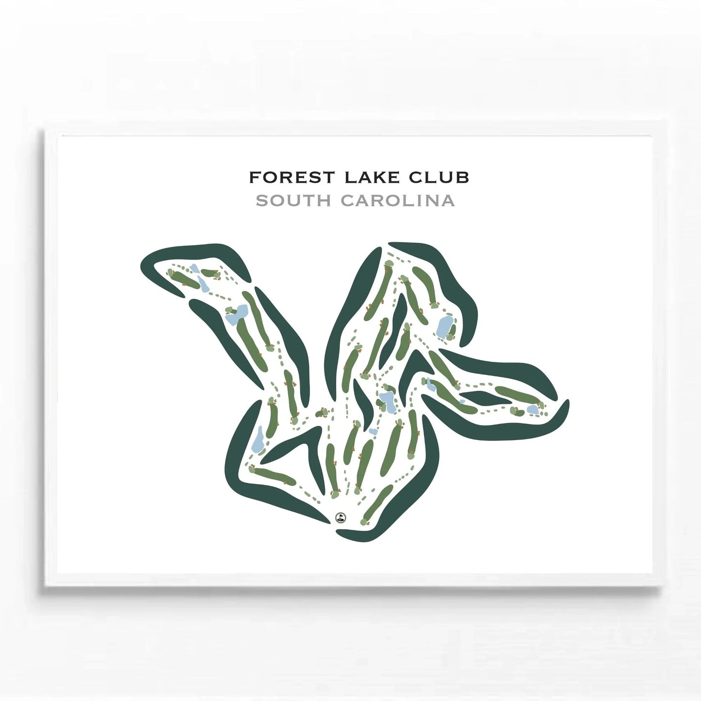 Forest Lake Club, South Carolina - Printed Golf Courses