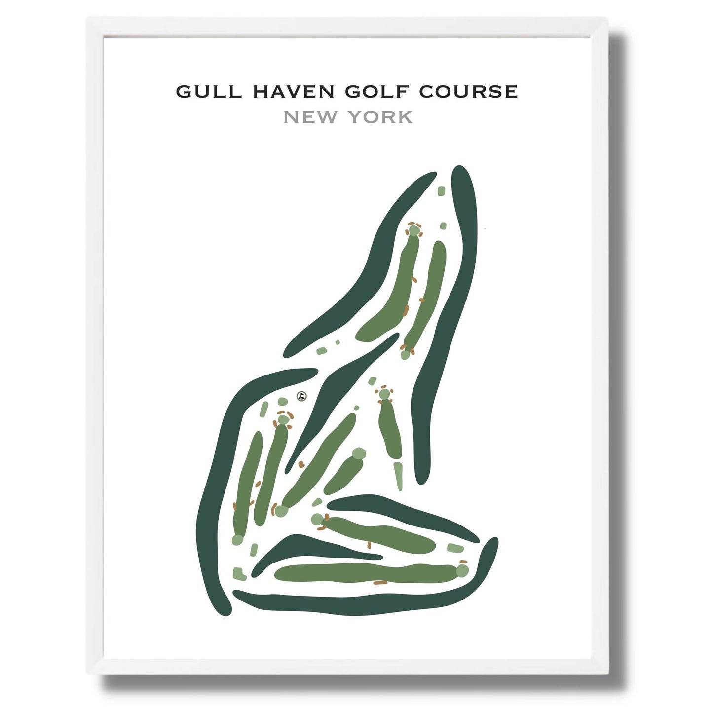 Gull Haven Golf Course, New York - Printed Golf Courses