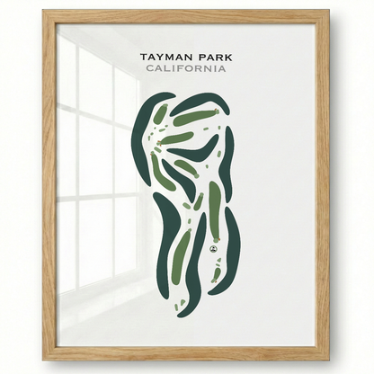 Tayman Park, California - Printed Golf Courses