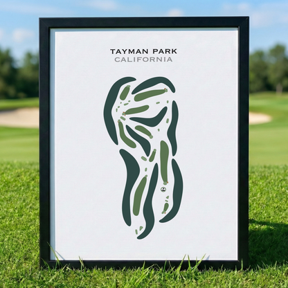 Tayman Park, California - Printed Golf Courses