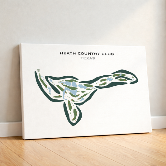 Heath Country Club, Texas - Printed Golf Courses