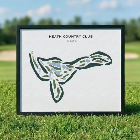 Heath Country Club, Texas - Printed Golf Courses
