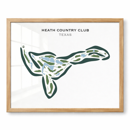 Heath Country Club, Texas - Printed Golf Courses