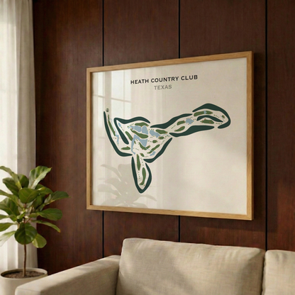 Heath Country Club, Texas - Printed Golf Courses