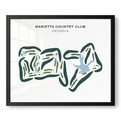 Marietta Country Club, Georgia - Printed Golf Courses