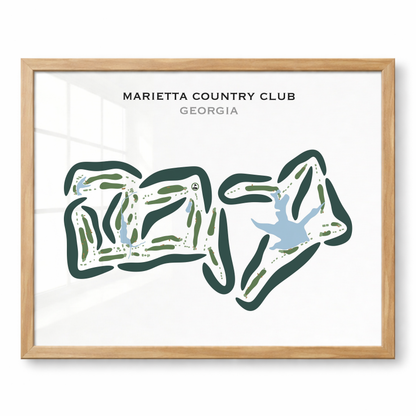 Marietta Country Club, Georgia - Printed Golf Courses