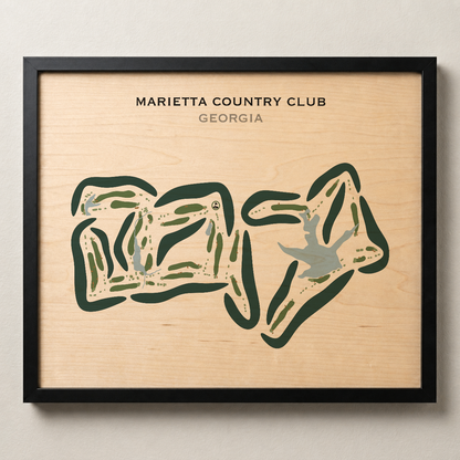 Marietta Country Club, Georgia - Printed Golf Courses