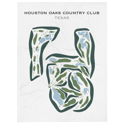 Houston Oaks Country Club, Texas - Printed Golf Courses