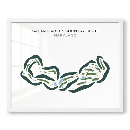 Cattail Creek Country Club, Maryland - Printed Golf Courses
