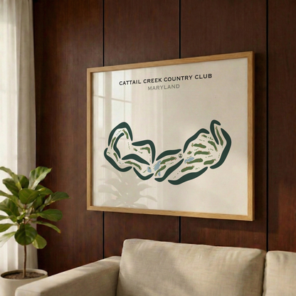 Cattail Creek Country Club, Maryland - Printed Golf Courses