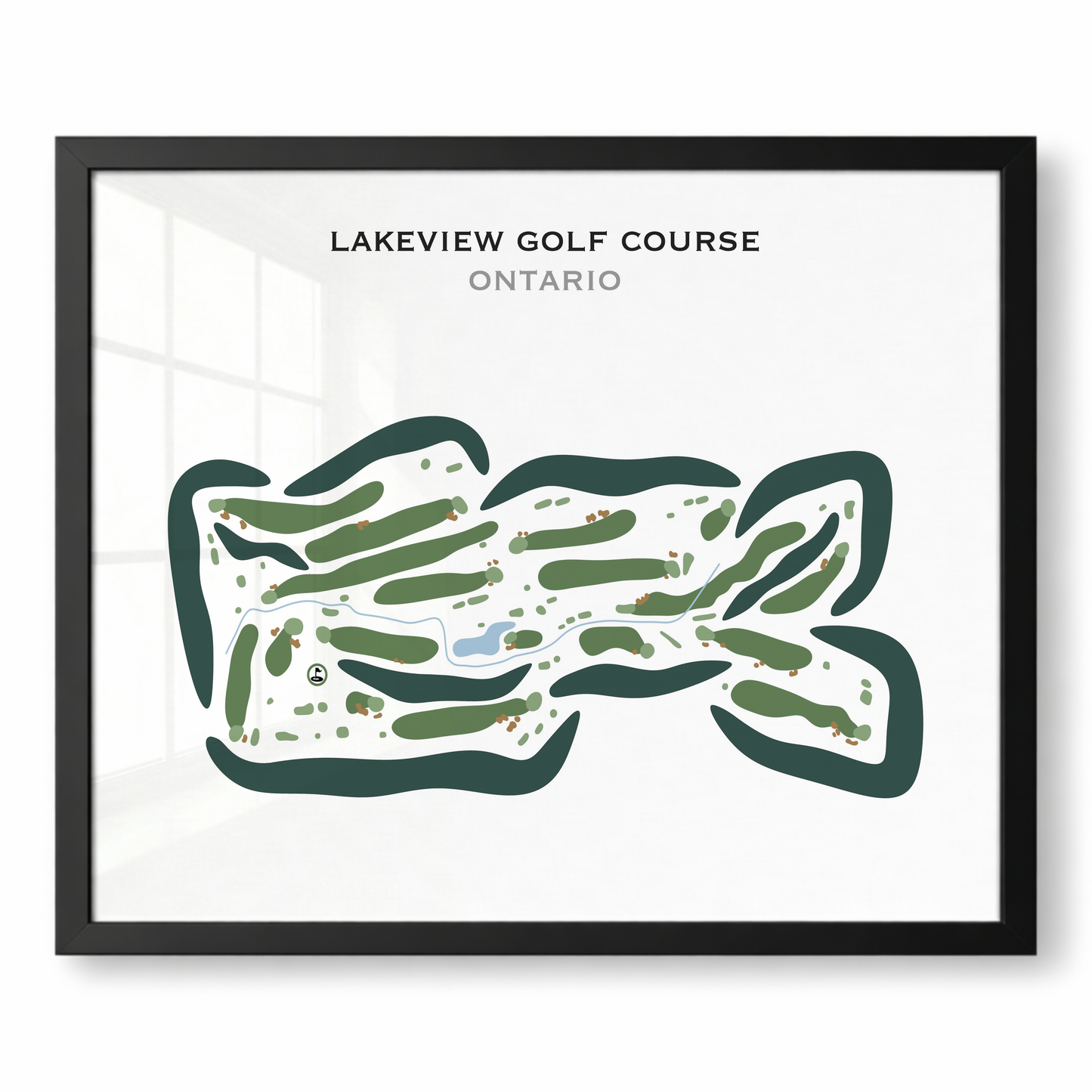 Lakeview Golf Course, Canada - Printed Golf Courses