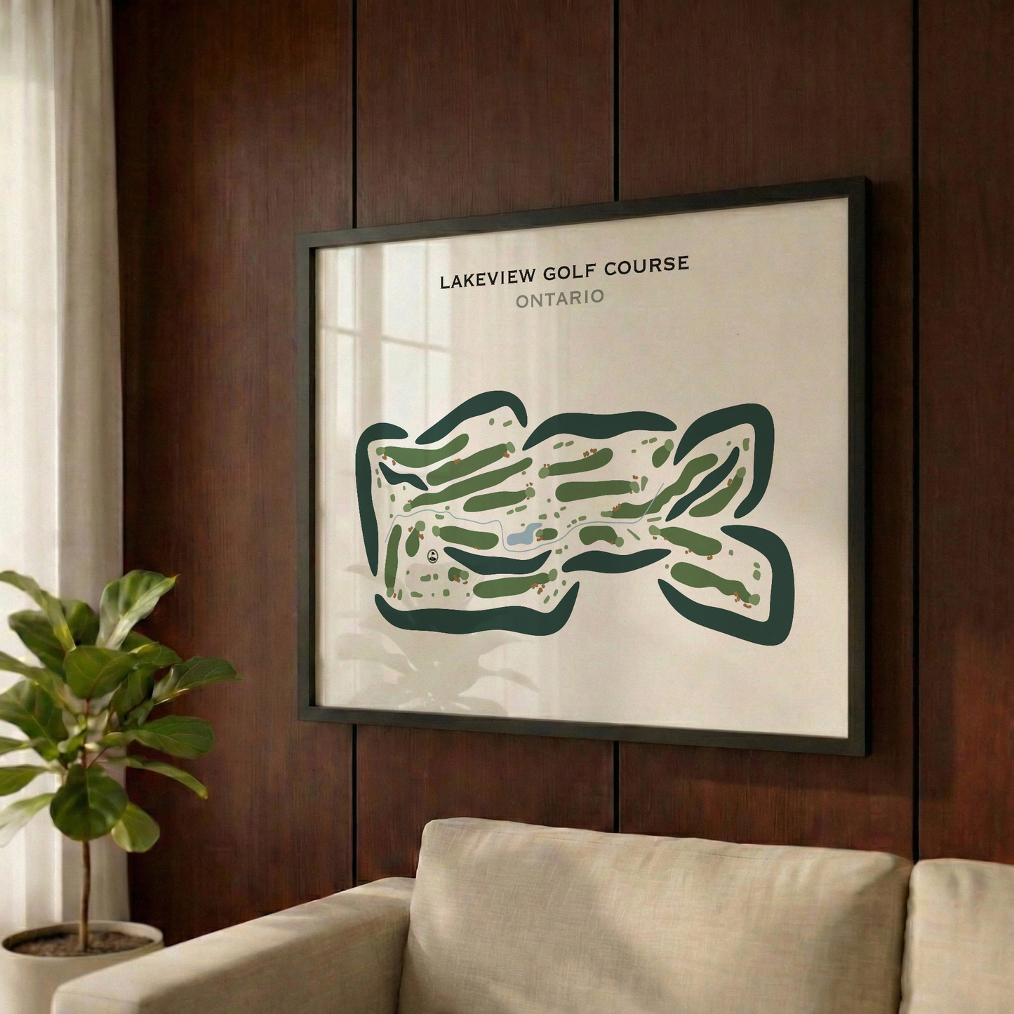 Lakeview Golf Course, Canada - Printed Golf Courses