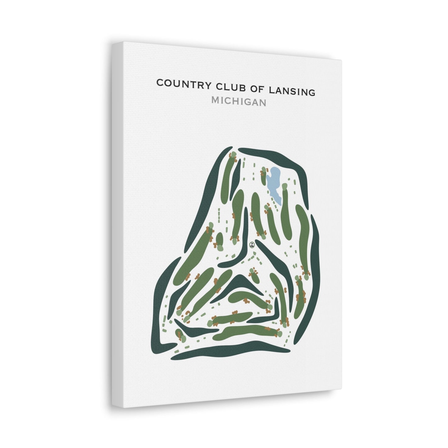 Country Club of Lansing, Michigan - Printed Golf Courses