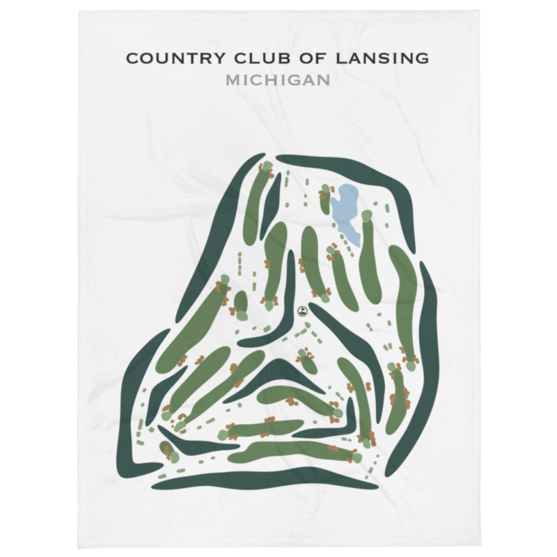 Country Club of Lansing, Michigan - Printed Golf Courses