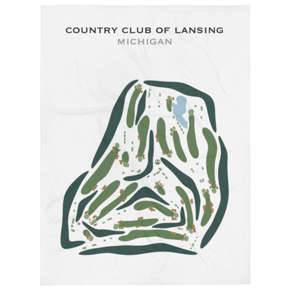 Country Club of Lansing, Michigan - Printed Golf Courses