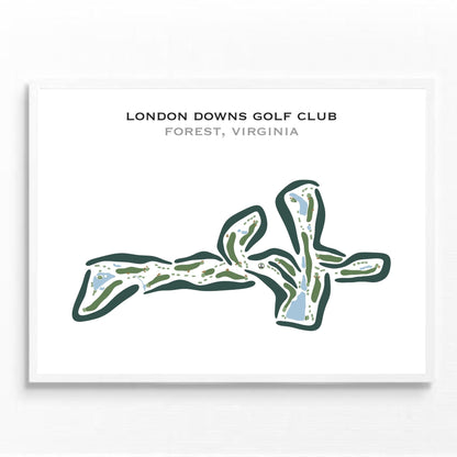 London Downs Golf Club, Forest, Virginia - Printed Golf Courses