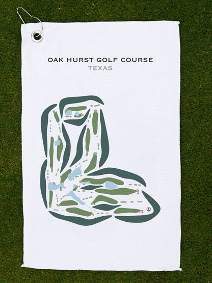 Oak Hurst Golf Course, Texas - Printed Golf Courses