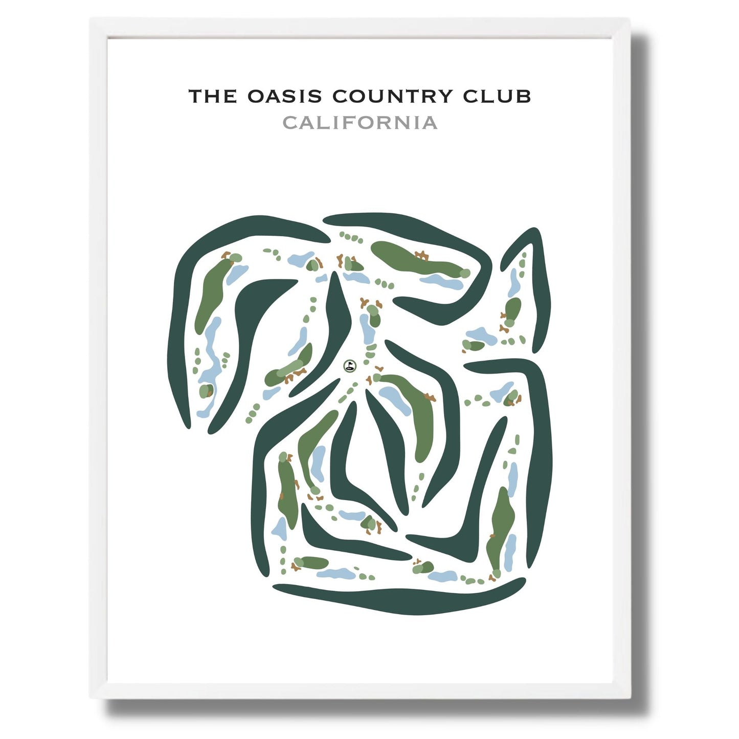 The Oasis Country Club, California - Printed Golf Courses