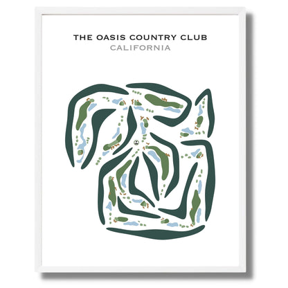 The Oasis Country Club, California - Printed Golf Courses