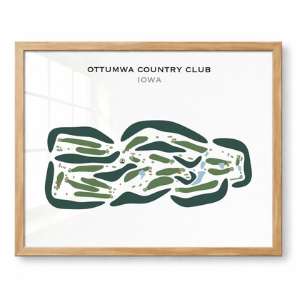 Ottumwa Country Club, Iowa - Printed Golf Courses