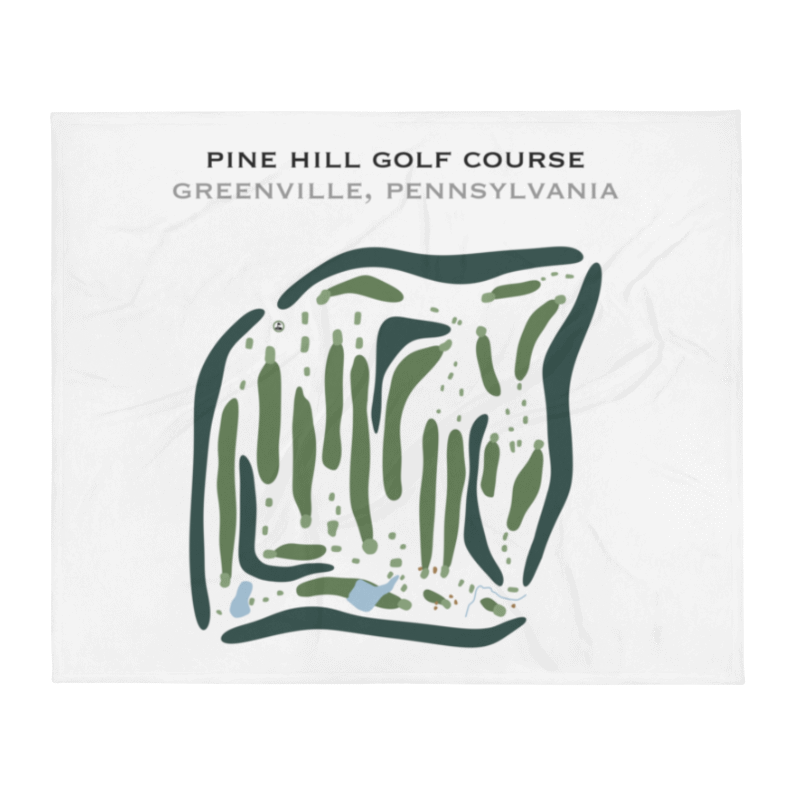Pine Hill Golf Course, Greenville, Pennsylvania - Printed Golf Courses