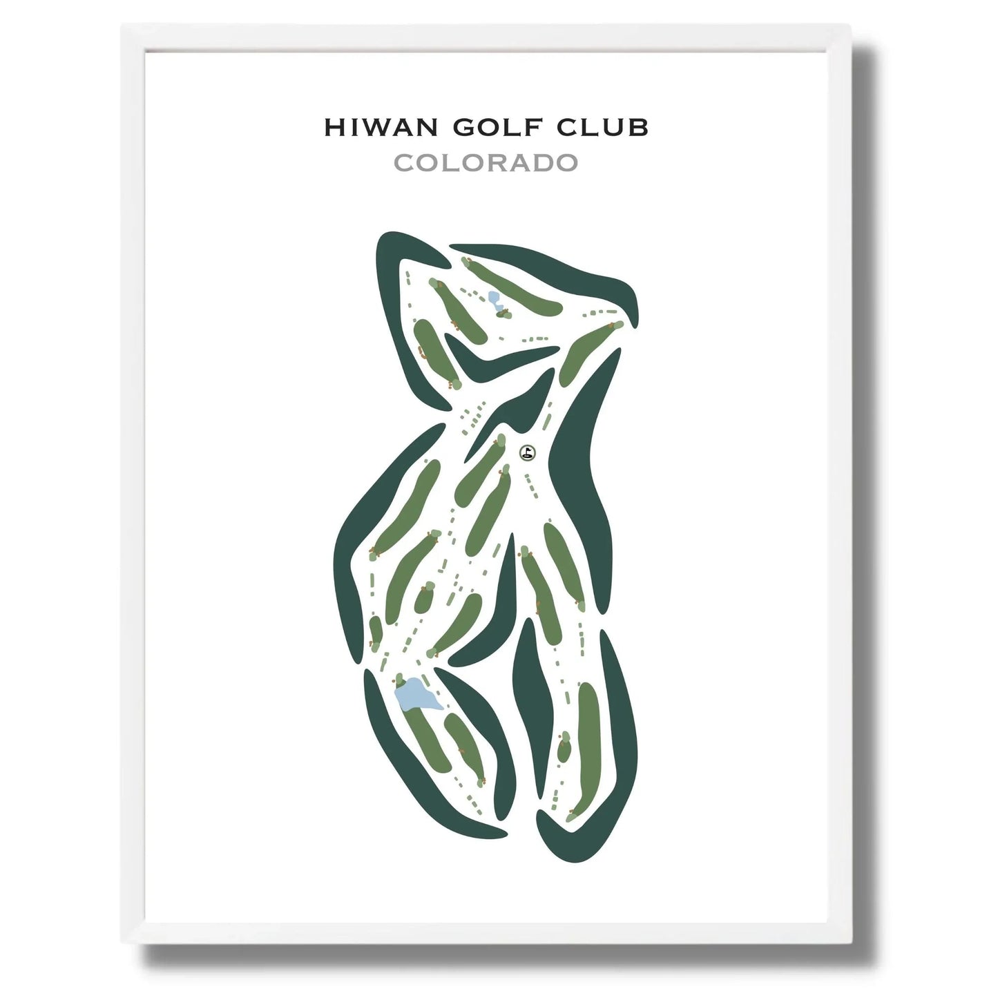 Hiwan Golf Club, Colorado - Printed Golf Courses