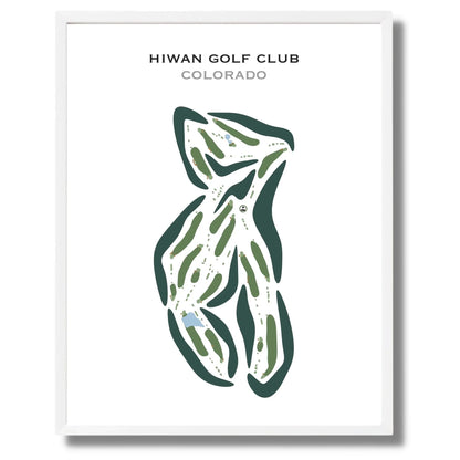 Hiwan Golf Club, Colorado - Printed Golf Courses