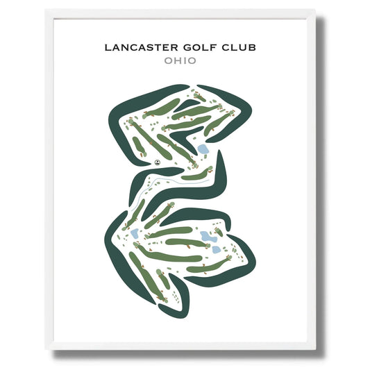 Lancaster Golf Club, Ohio (Portrait) - Printed Golf Courses