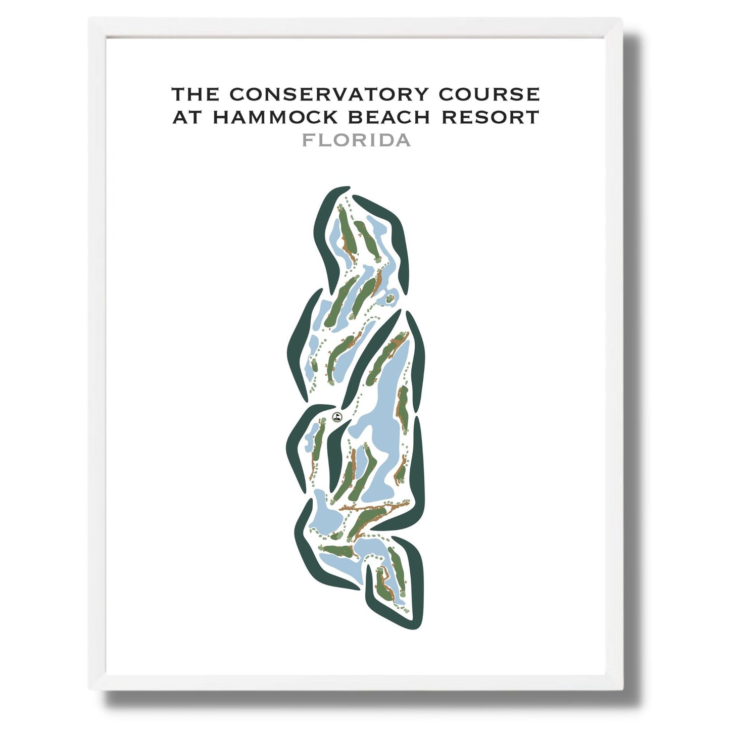 The Conservatory Course at Hammock Beach Resort, Florida - Printed Golf Courses