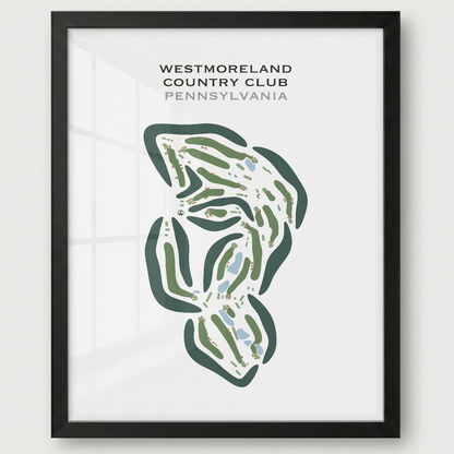 Westmoreland Country Club, Pennsylvania - Printed Golf Courses