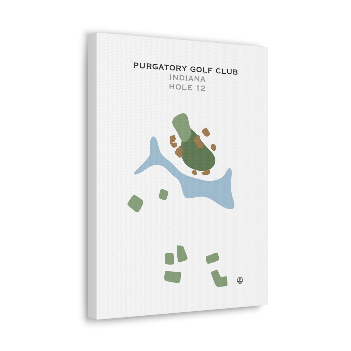 Purgatory Golf Club - Hole 12, Indiana - Printed Golf Courses