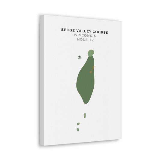 Sand Valley Golf Resort - Sedge Valley Course - Hole 12, Wisconsin - Printed Golf Courses