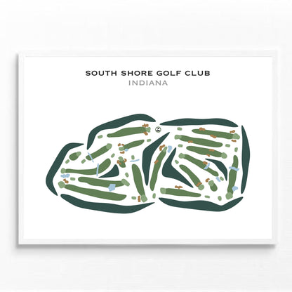 South Shore Golf Club, Indiana - Printed Golf Courses