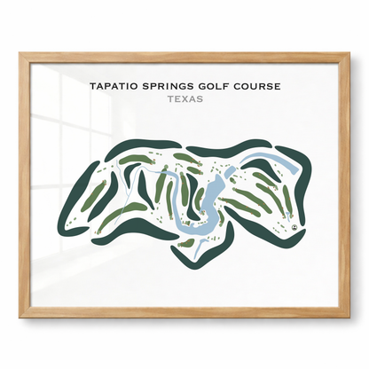 Tapatio Springs Golf Course, Texas - Printed Golf Courses