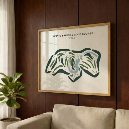 Tapatio Springs Golf Course, Texas - Printed Golf Courses